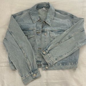Zara light wash denim jacket